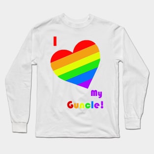 I HEART My Guncle Long Sleeve T-Shirt